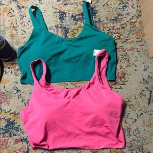 Offline by aerie Bright Pink & Green Tank Bralettes (2) NWT XXL